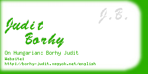 judit borhy business card